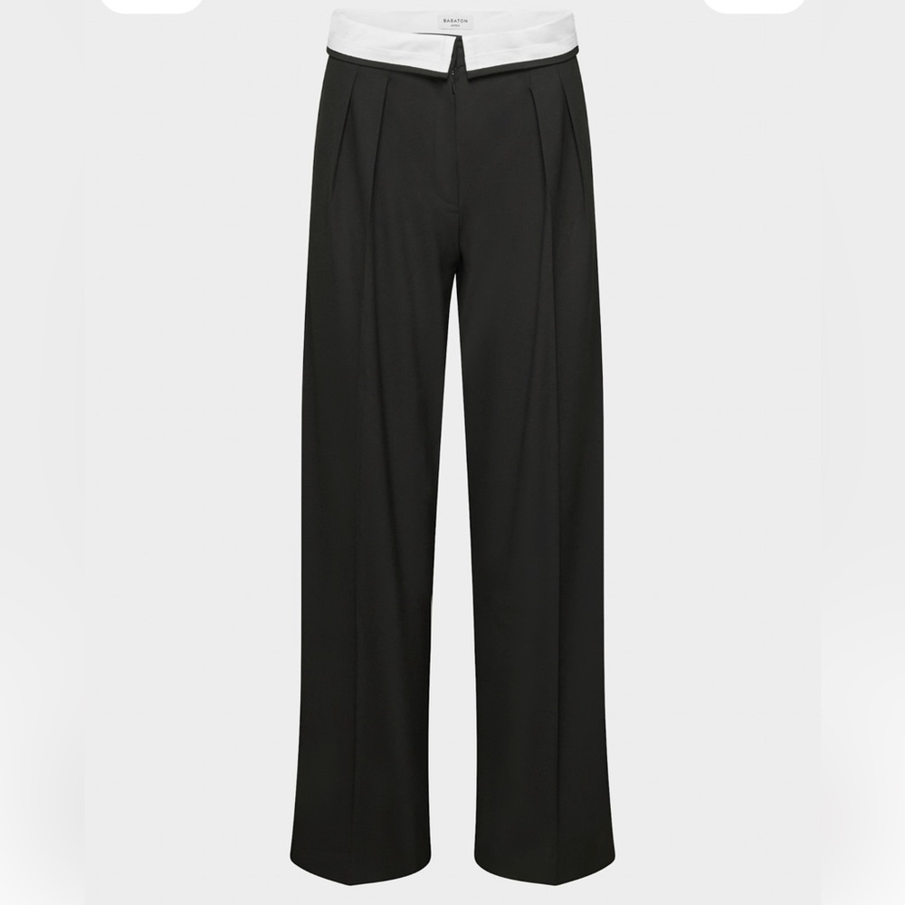 Babaton Bureau Black Wide Leg Women's Pants